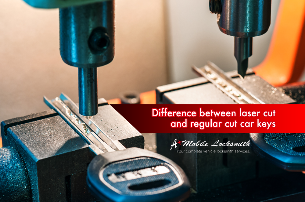 Standard cut car keys vs. laser cut